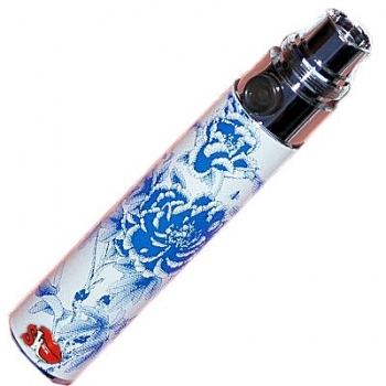 batteria-serigrafata-fiori-blu